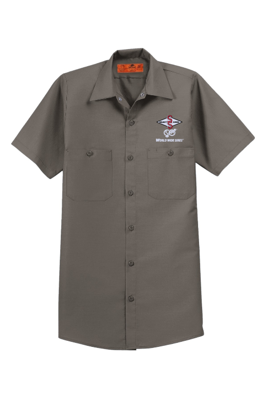 Long RedKap Short Sleeve Work Shirt