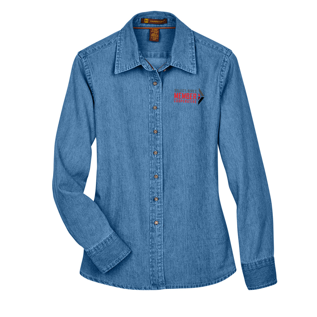 Women's Denim Long Sleeve Shirt