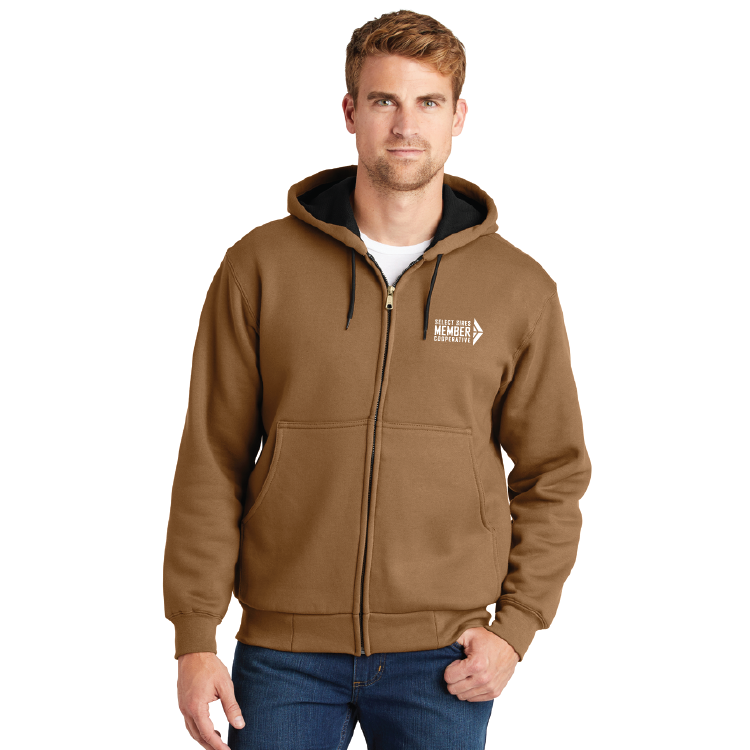 CornerStone - Heavyweight Full-Zip Hooded Sweatshirt with Thermal Lining
