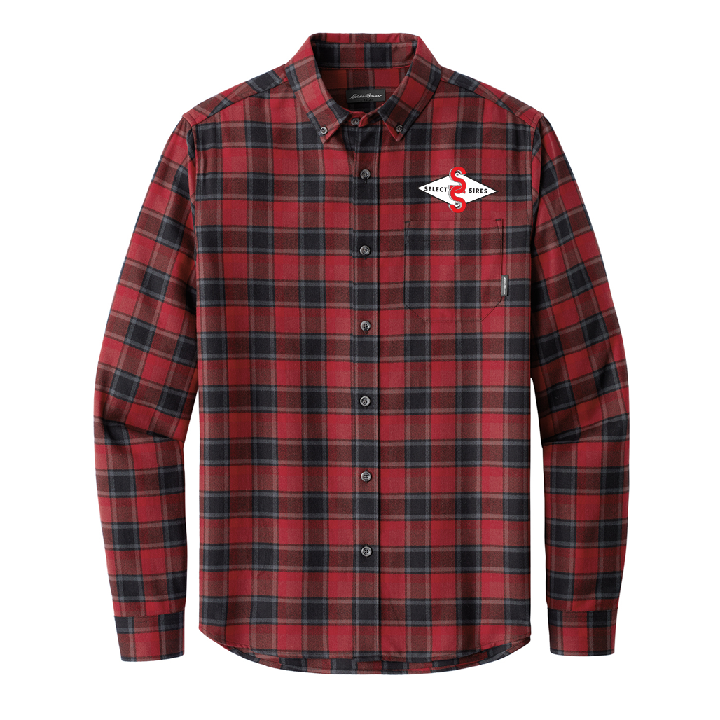 Eddie Bauer Long Sleeve Favorite Flannel Plaid Shirt