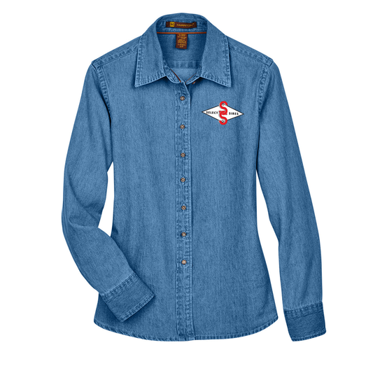 Women's Denim Long Sleeve Shirt