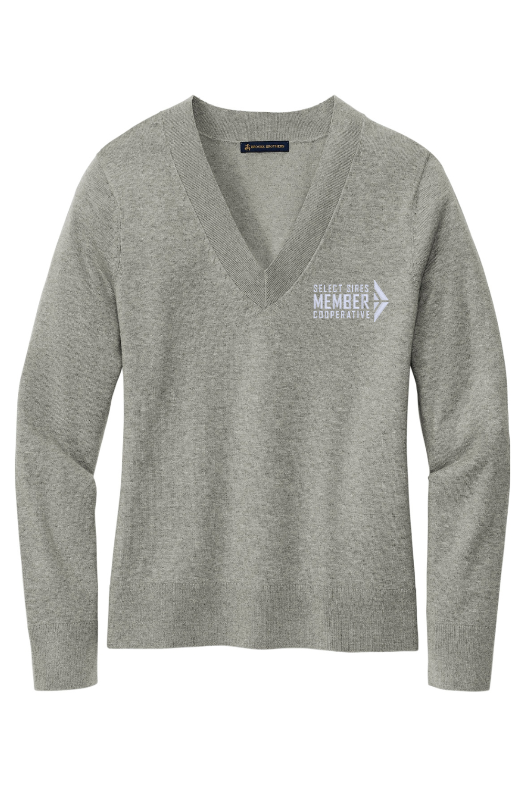 Brooks Brothers Women’s Cotton Stretch V-Neck Sweater