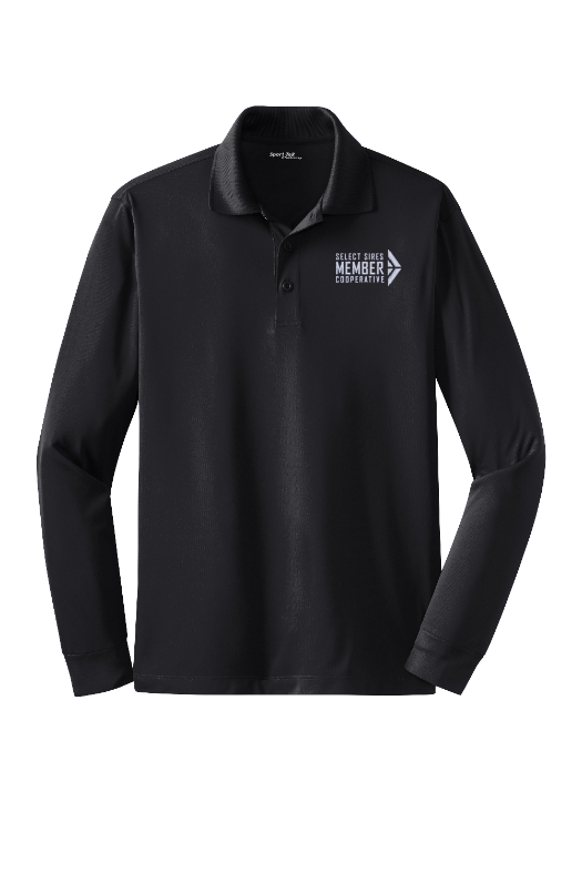 Long Sleeve SportTek Sport-Wick Polo-Black