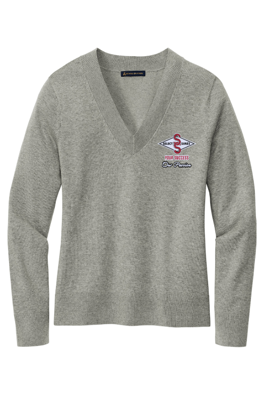Brooks Brothers Women’s Cotton Stretch V-Neck Sweater