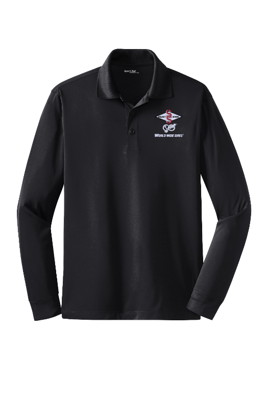 Long Sleeve SportTek Sport-Wick Polo-Black