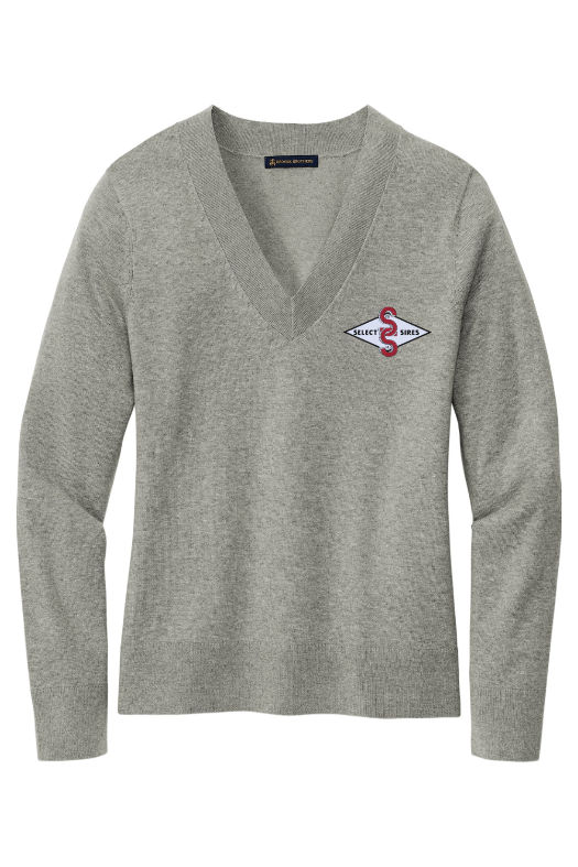 Brooks Brothers Women’s Cotton Stretch V-Neck Sweater