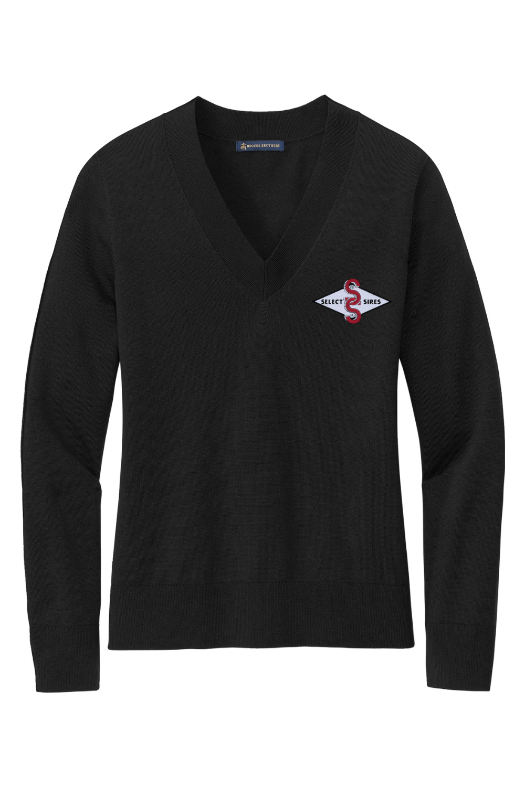 Brooks Brothers Women’s Cotton Stretch V-Neck Sweater