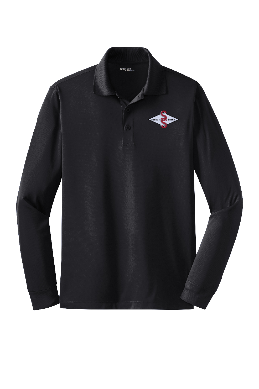 Long Sleeve SportTek Sport-Wick Polo-Black
